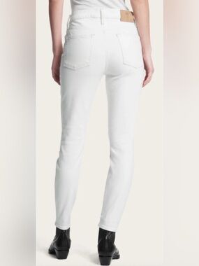Frye White Denim Skinny Fit Jeans Pants 30